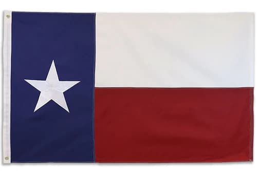 3X5 NYLON TEXAS STATE FLAG WITH EMBROIDERED STAR