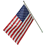 3X5’ Nylon American Flag with 6’ Aluminum Pole